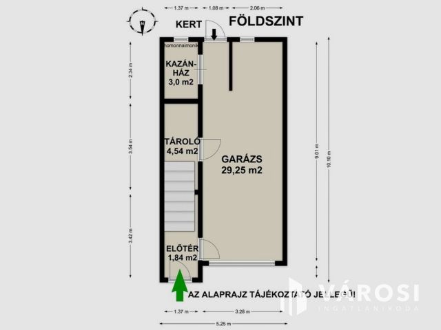 Sorház kis kerttel a belváros kiváló részén!